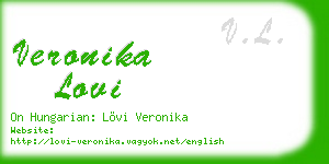 veronika lovi business card